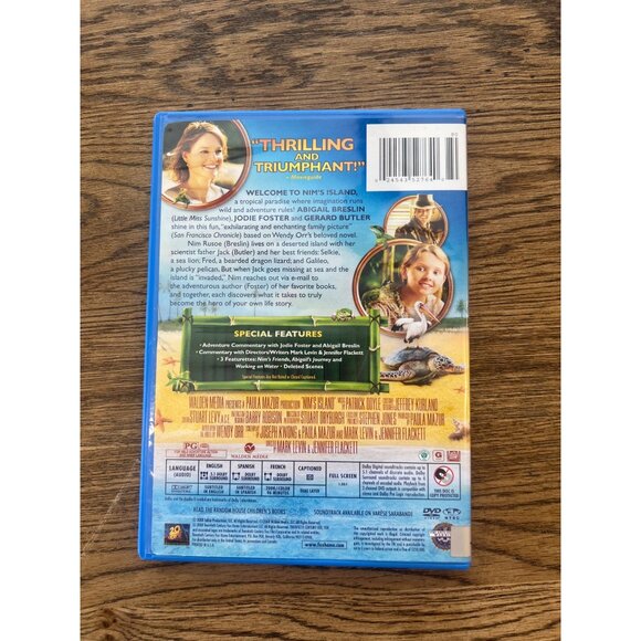 Nims Island 2008 DVD Family Adventure Abigail Breslin Jodie Foster Pre-Owned - Picture 2 of 4